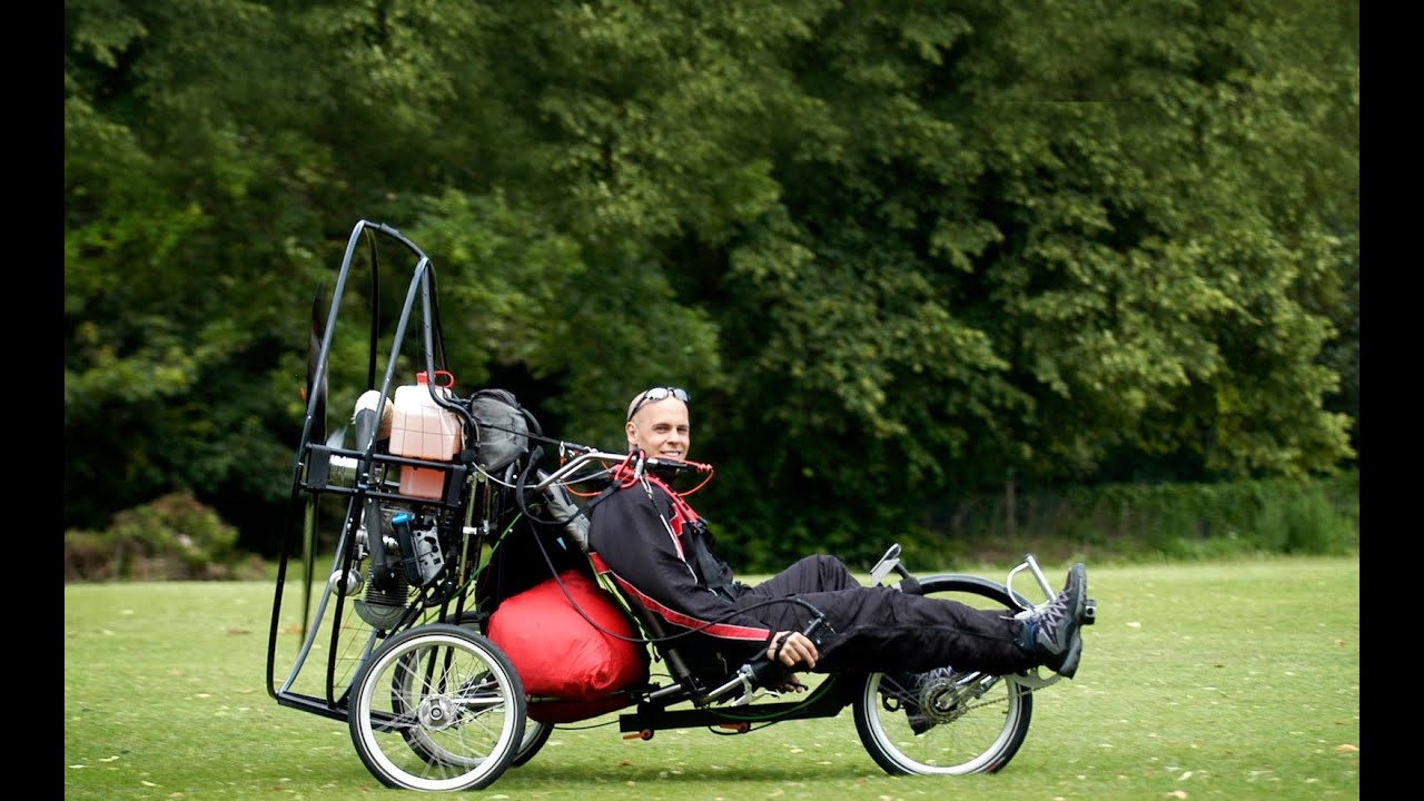 What is a 'flyke' (flying bike)?