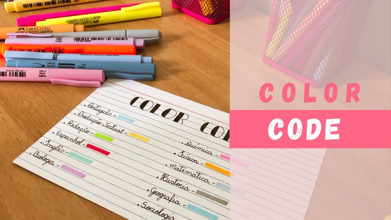 COLOR CODE | COMO FAZER - Ana Carmo