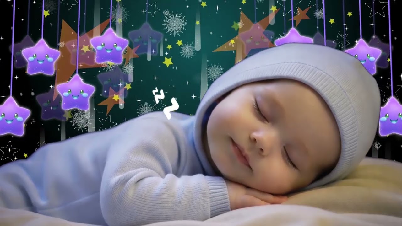 Mozart & Brahms Lullabies | Baby Music to Overcome Insomnia Quickly ♥ Deep Calm Night🎵