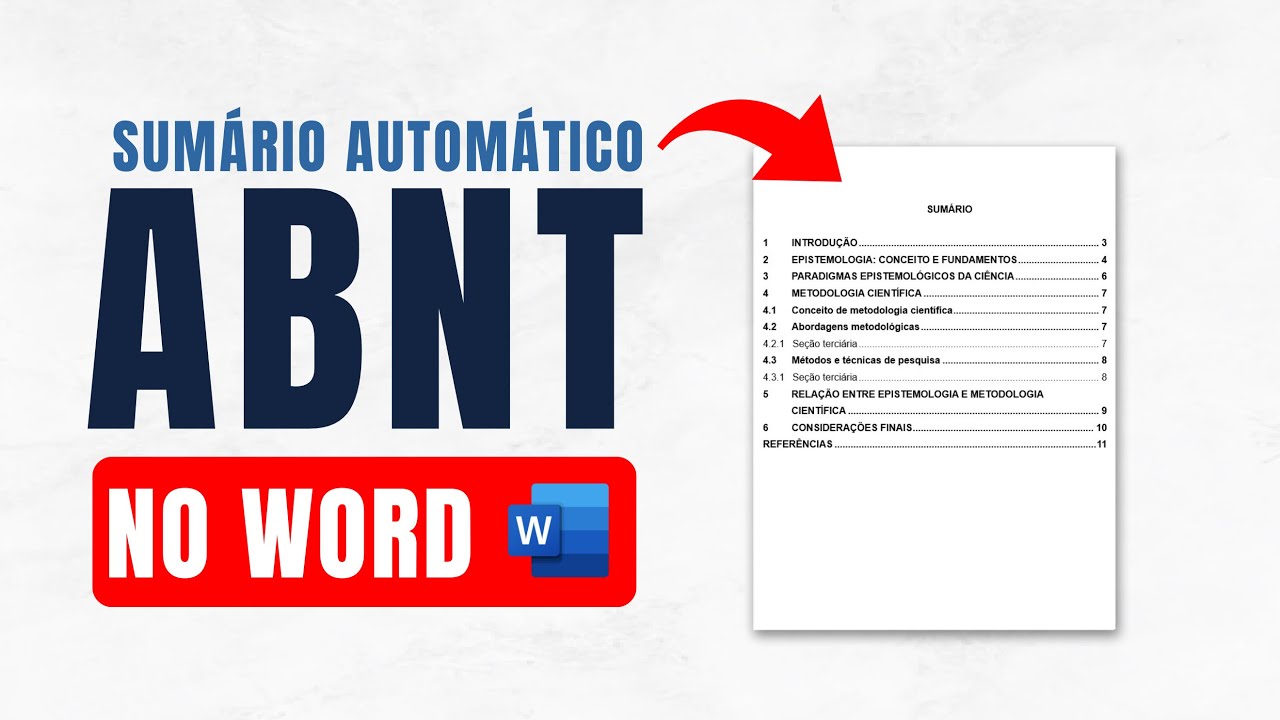 Sumário ABNT no Word: Automático, Rápido e Não Desformata (TCC | 2026)