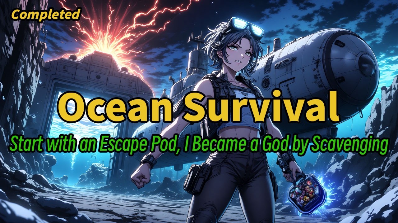 Ocean Survival: Start with an Escape Pod, I Became a God by Scavenging! #anime #animeedit #manga