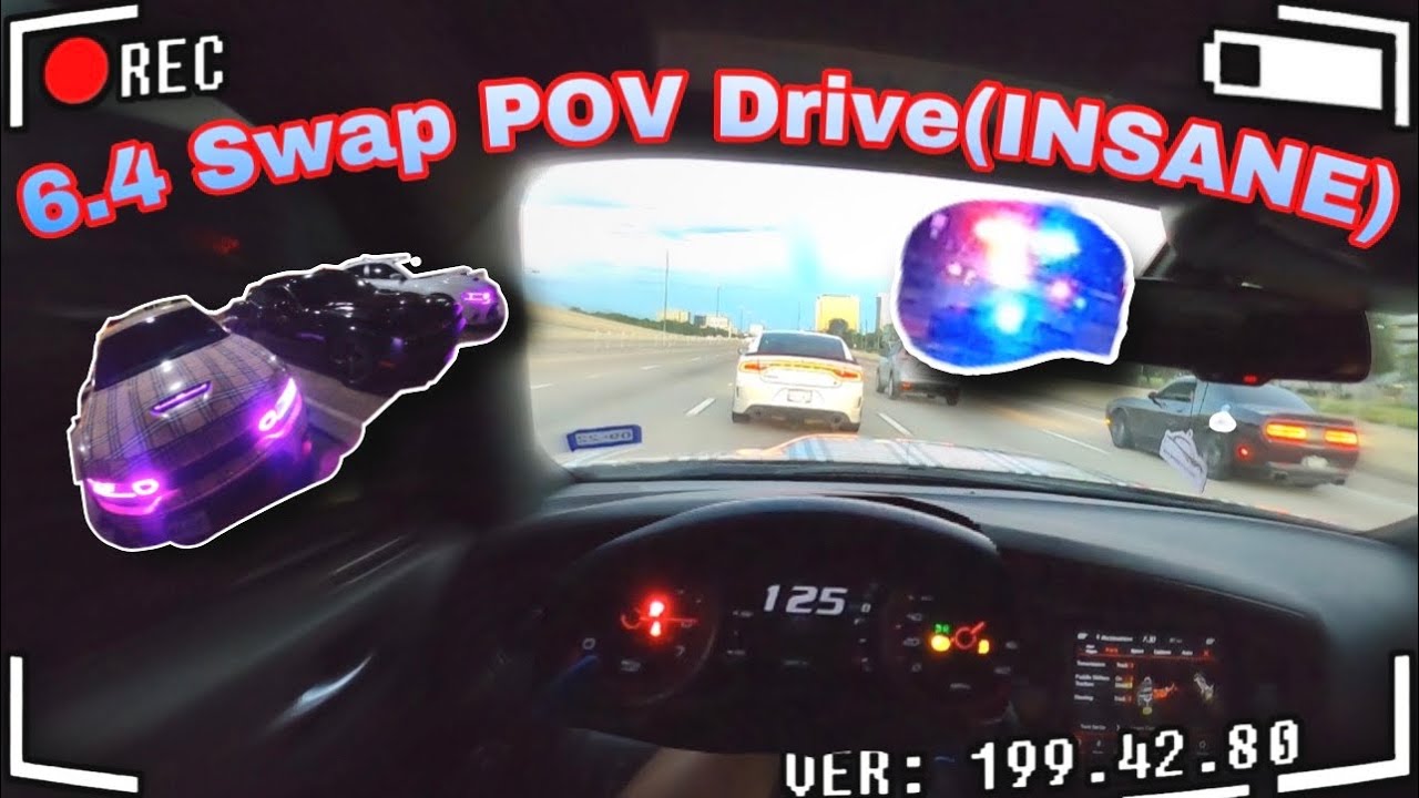 6.4 Swap Burberry Charger POV Drive😈(INSANE CUTUP)🏎💨
