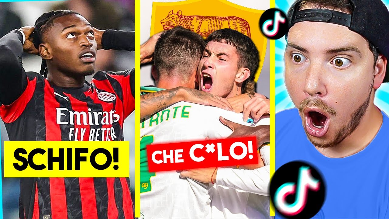 JUVE-MILAN che SCHIFO!! - ROMA PRIMA ma SCHERZIAMO!? - REAZIONE TIKTOK sul CALCIO! ⚽