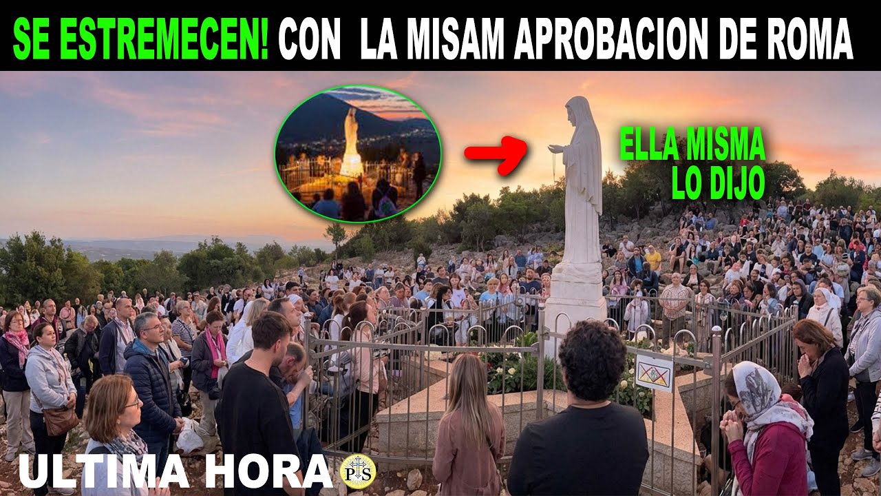 GRAN NOTICIA! mientras la VIRGEN SE APARECIA en MEDJUGORJE, ELLA misma ...