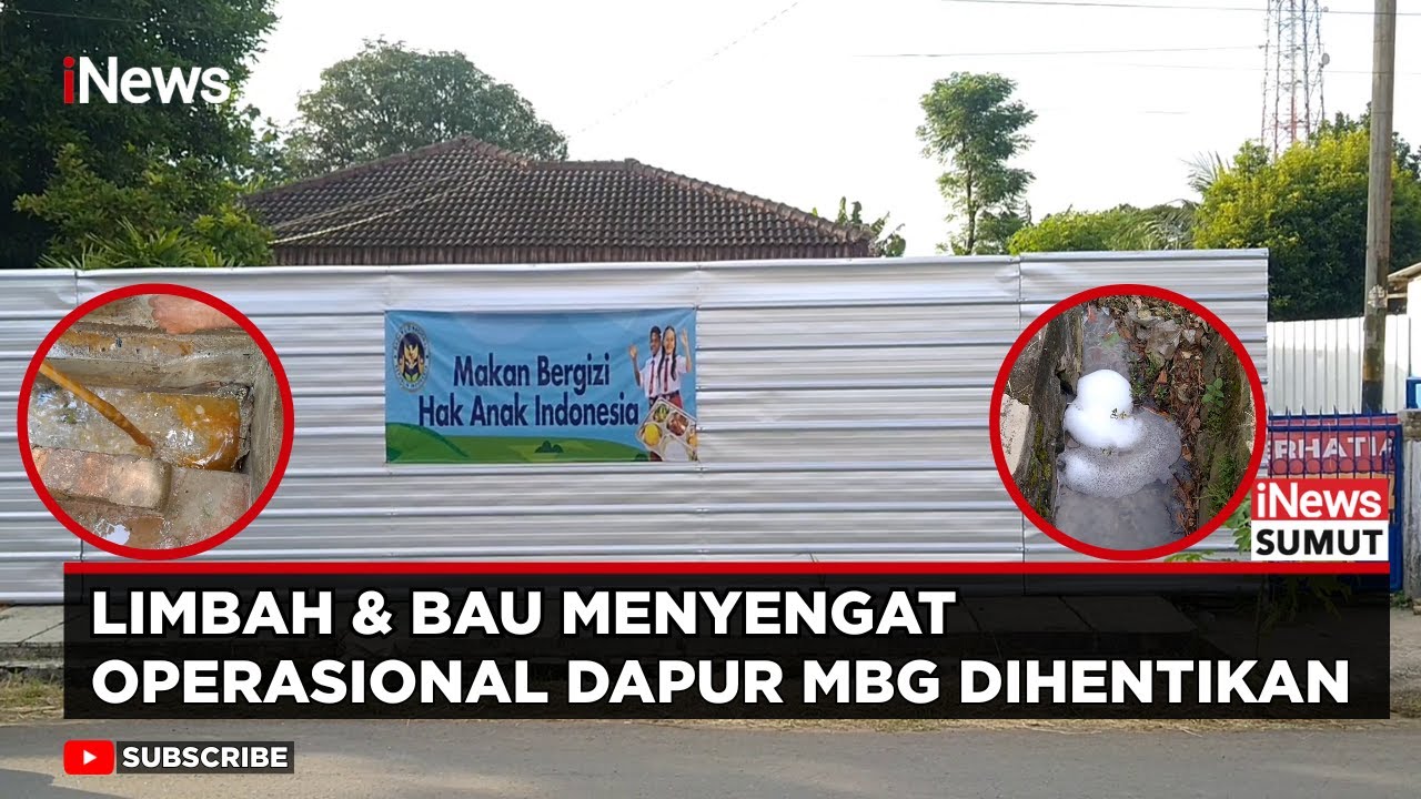 Saluran Drainase Tercemar, Operasional Dapur MBG Metro Lampung Dihentikan | iNews Sumut