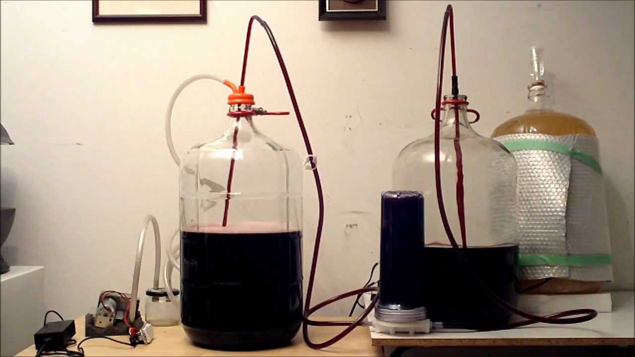 Vacuum Racking Wine with Inline Whole House Filter