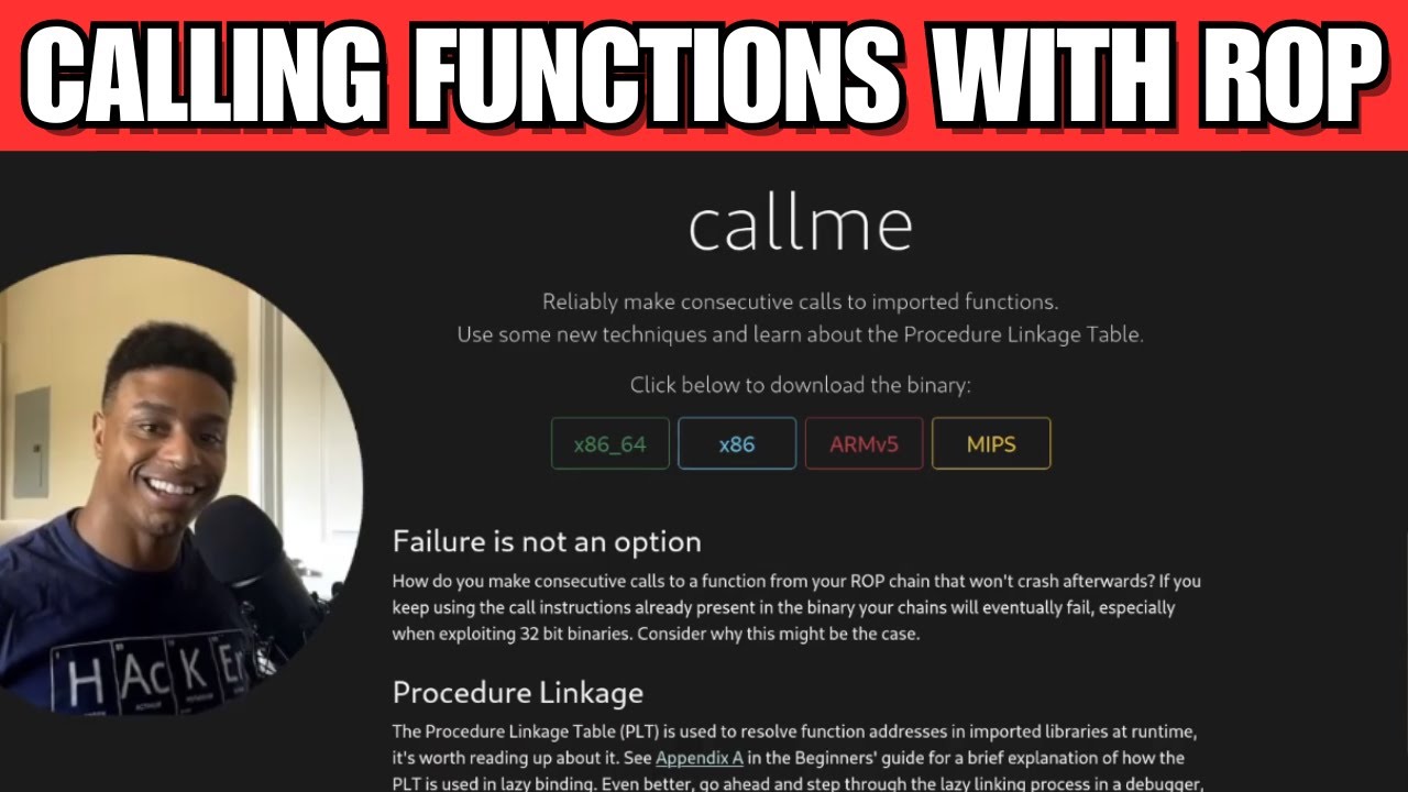 3 - ROP Emporium Walkthroughs - callme x64