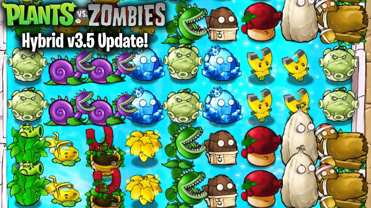 Plants vs Zombies Hybrid v3.5 Update | Nut Cannon, Magic Box, Vampire Zombie & More | Download