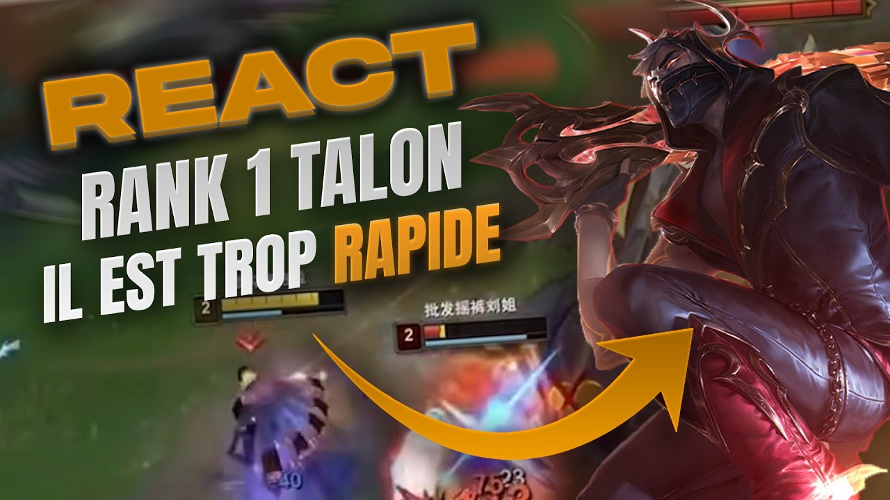 REACT RANK 1 TALON SUR LE SUPER SERVEUR IL EST BEAUCOUP TROP RAPIDE !