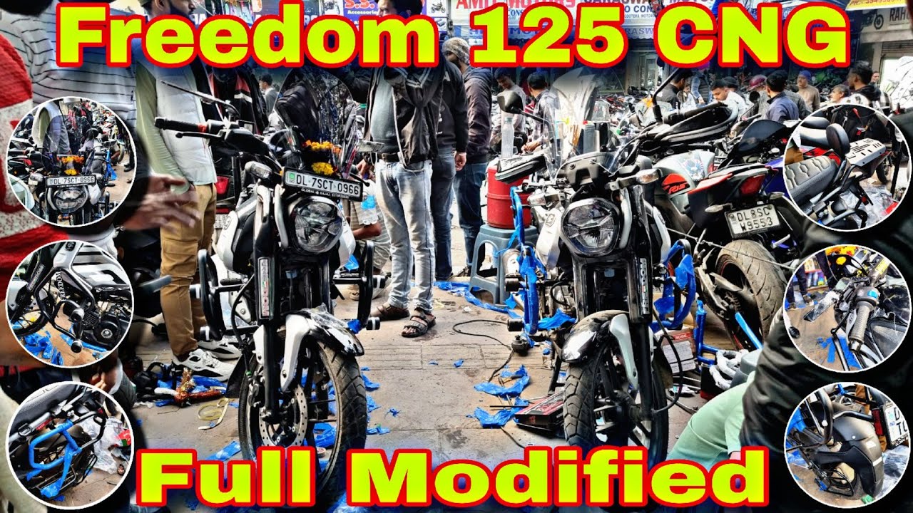Bajaj Freedom 125 😎 Gas Bike Modified ⭐ Full Modified Accessories 🔥 Best Quality Modified ⭐