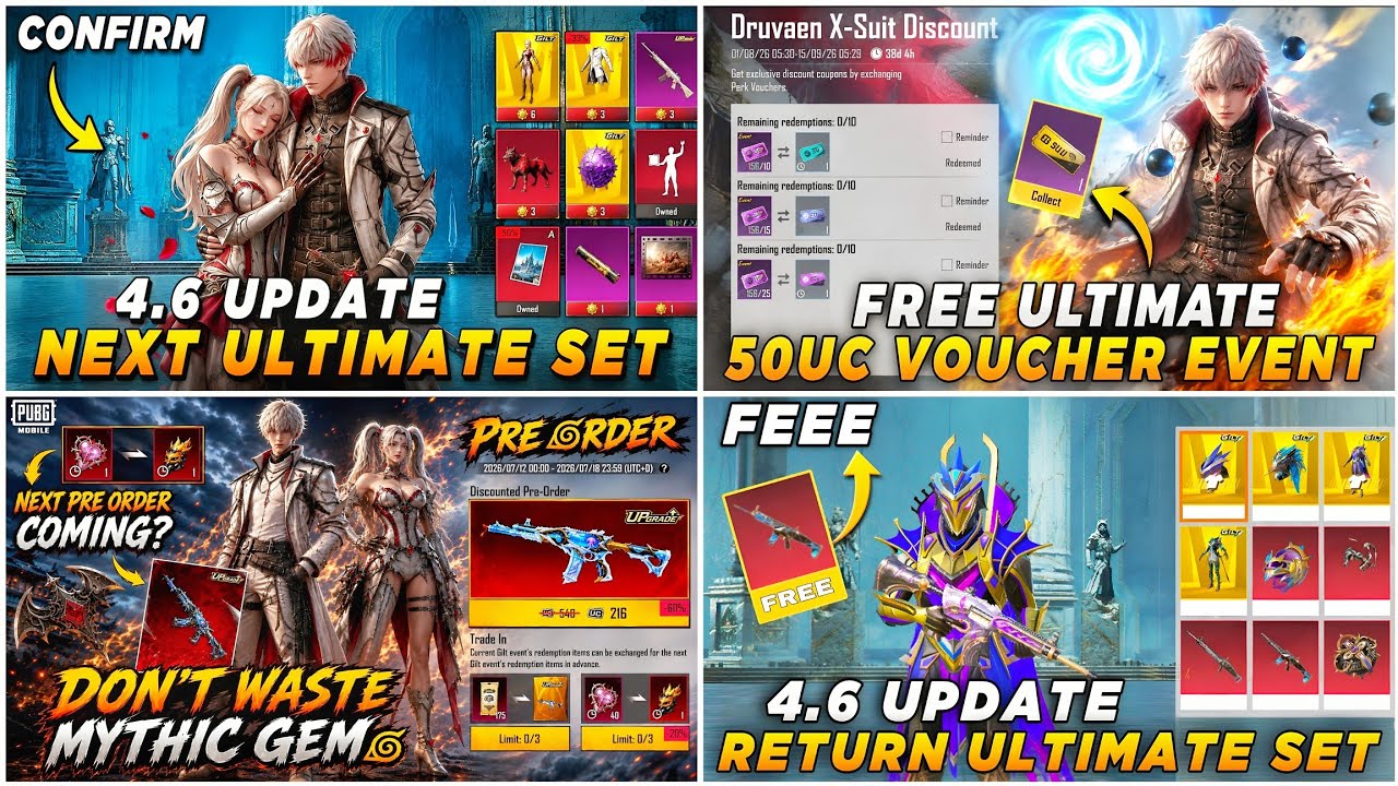 🔴 NEXT ULTIMATE SET 4.6 ✅ ULTIMATE 50UC VOUCHER CONFIRM 🤩 NEXT PRE ORDER EVENT 🔥 RETURN ULTIMATE SET