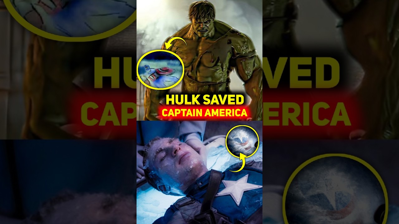 how hulk saved captain america from ice #hulk #captainamerica #shorts