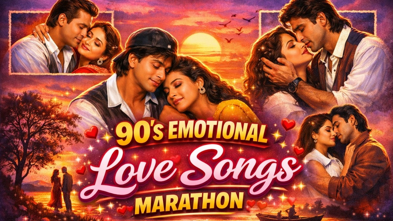 90’s Emotional Love Songs Marathon 😭💖 | Old Bollywood Heart Touching Hits | Non Stop Playlist