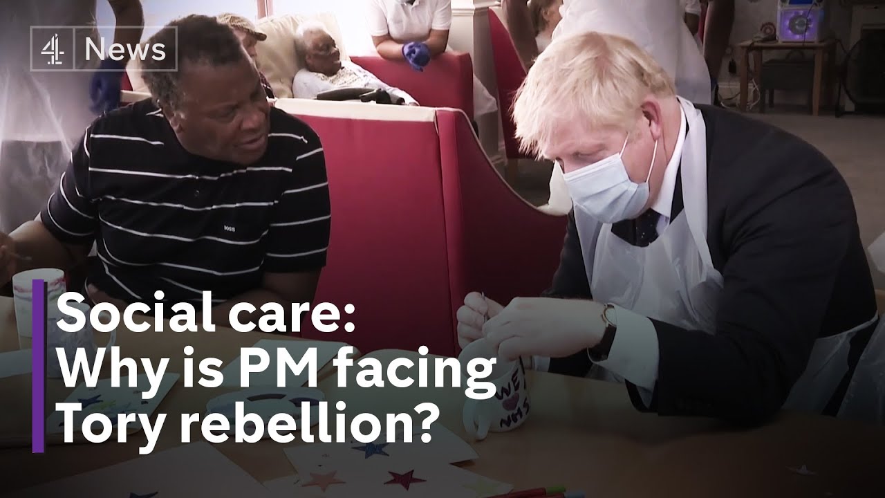 Boris Johnson facing Tory rebellion over social care plans for England