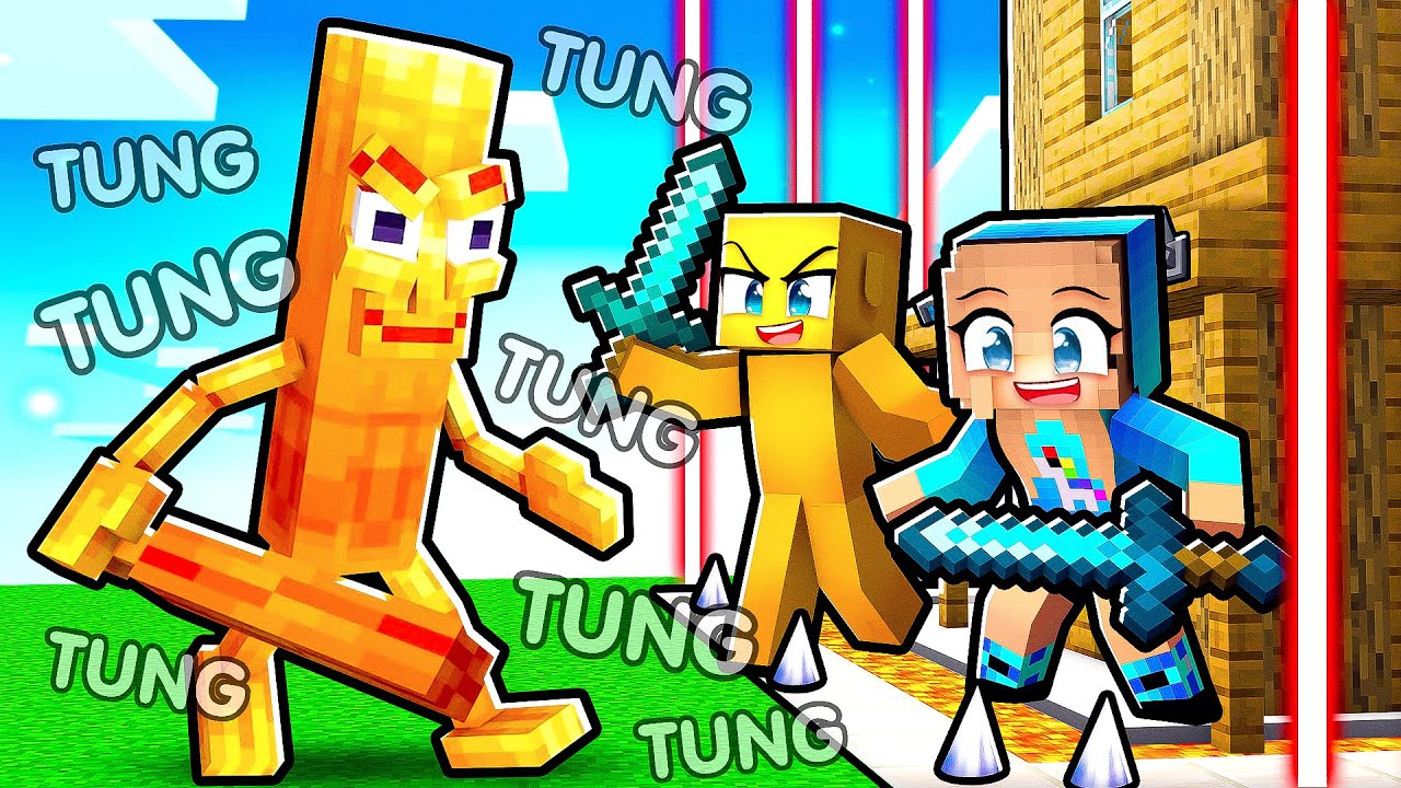TUNG TUNG TUNG SAHUR vs ZABEZPEČENÁ základna v Minecraftu! @DaloCZ