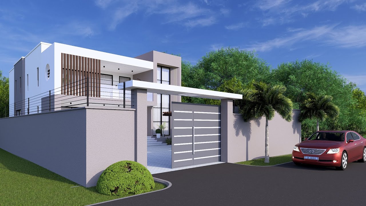 Contemporary Residential Villa on a 50x100ft plot