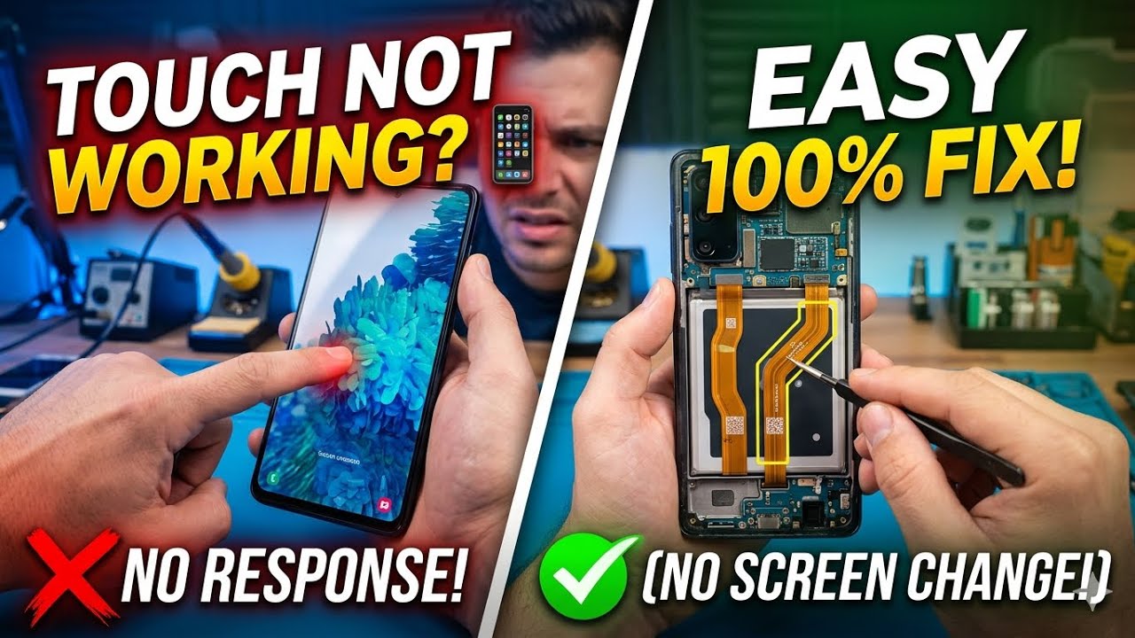 Samsung Galaxy S20fe 5G Touch not working solution without penal change || S20fe touch problems ||