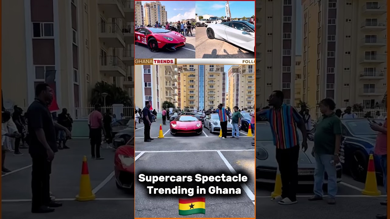 Ибрагим Махама-младший потрясает Аккру суперкарами | Суперкарное шоу Ганы #короткий