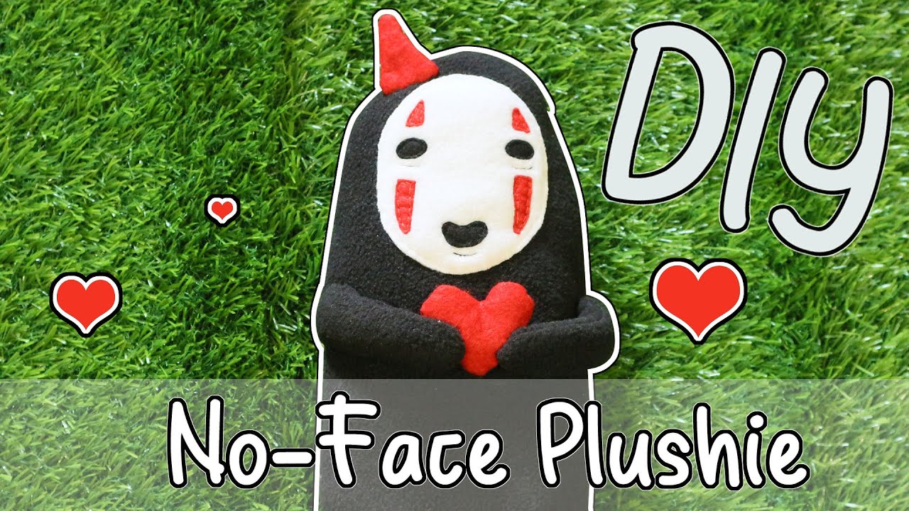 Spirited Away plush toy DIY !! How to make No-Face (Kaonashi) plushie  (Free Pattern provided below)