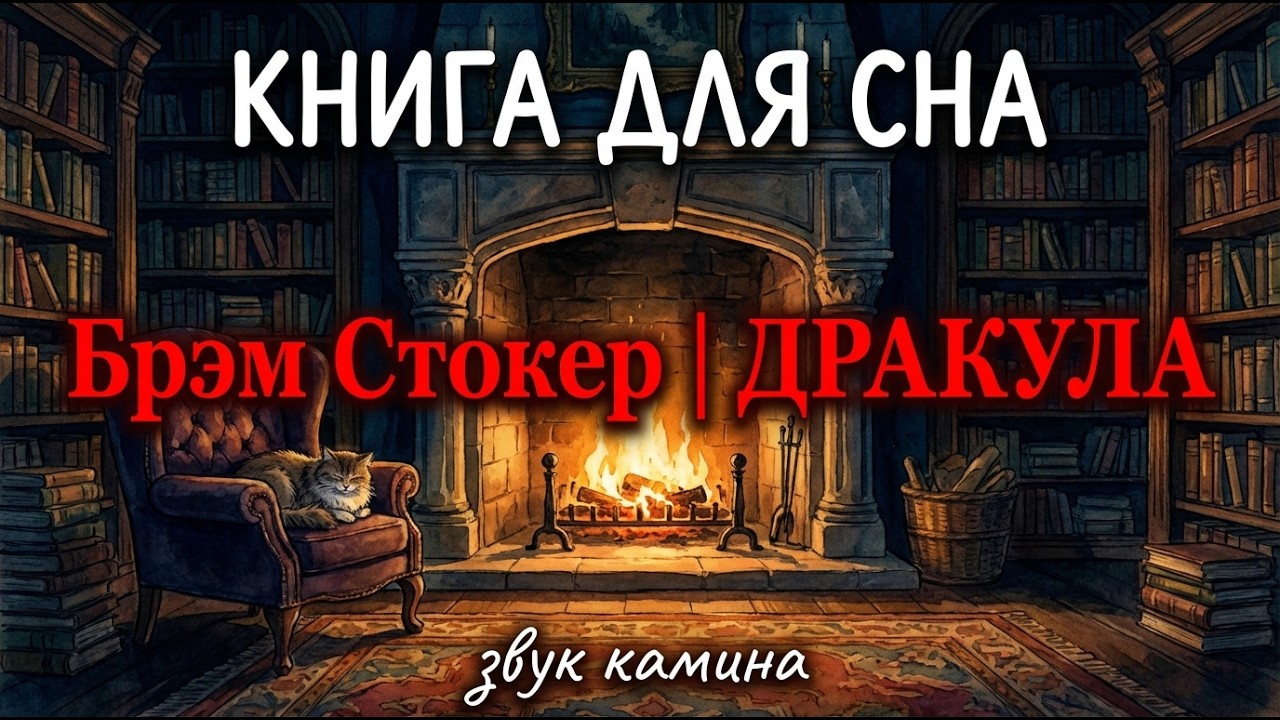 КНИГА НА НОЧЬ | Брэм Стокер - ДРАКУЛА | Главы 1 - 9 | Уютный камин