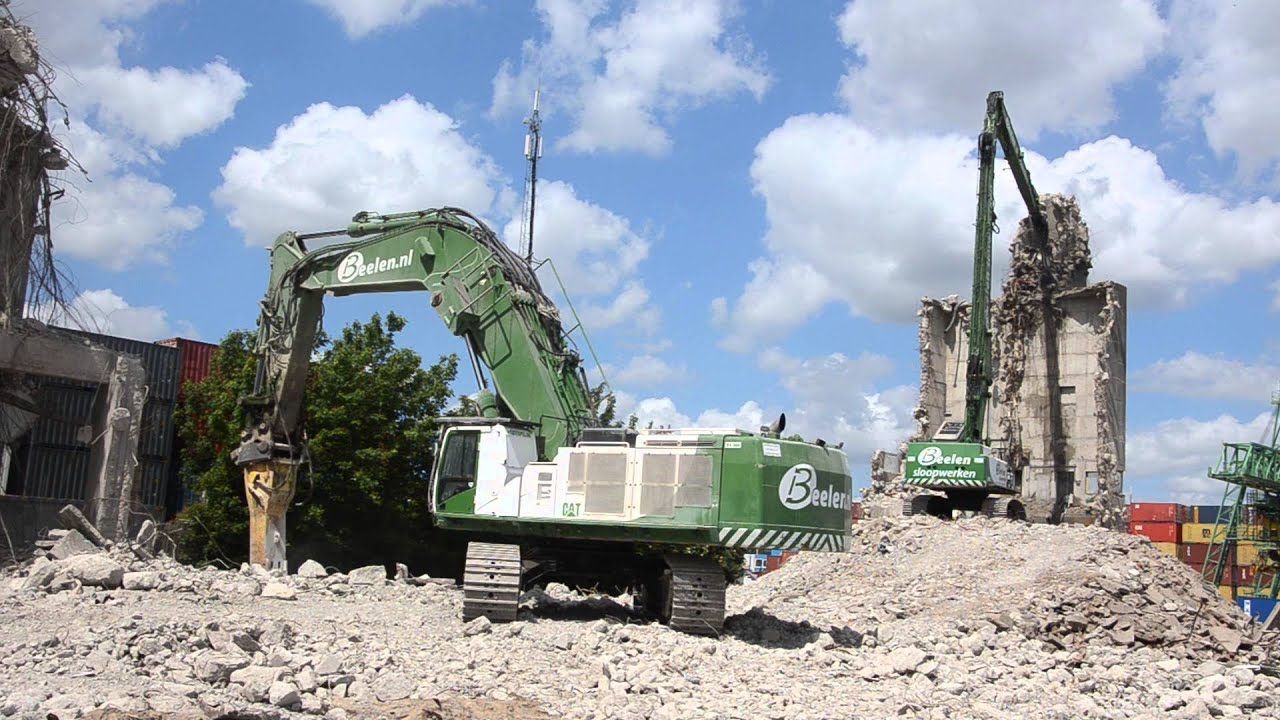 Caterpillar 385C demolition excavator with Atlas Copco HB 7000 hammer, Beelen Sloopwerken