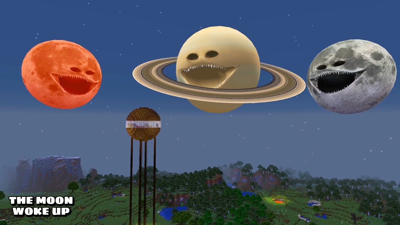 SURVIVING FROM THE MOON WOKE UP AND FRIENDS in Minecraft - Gameplay - Coffin Meme