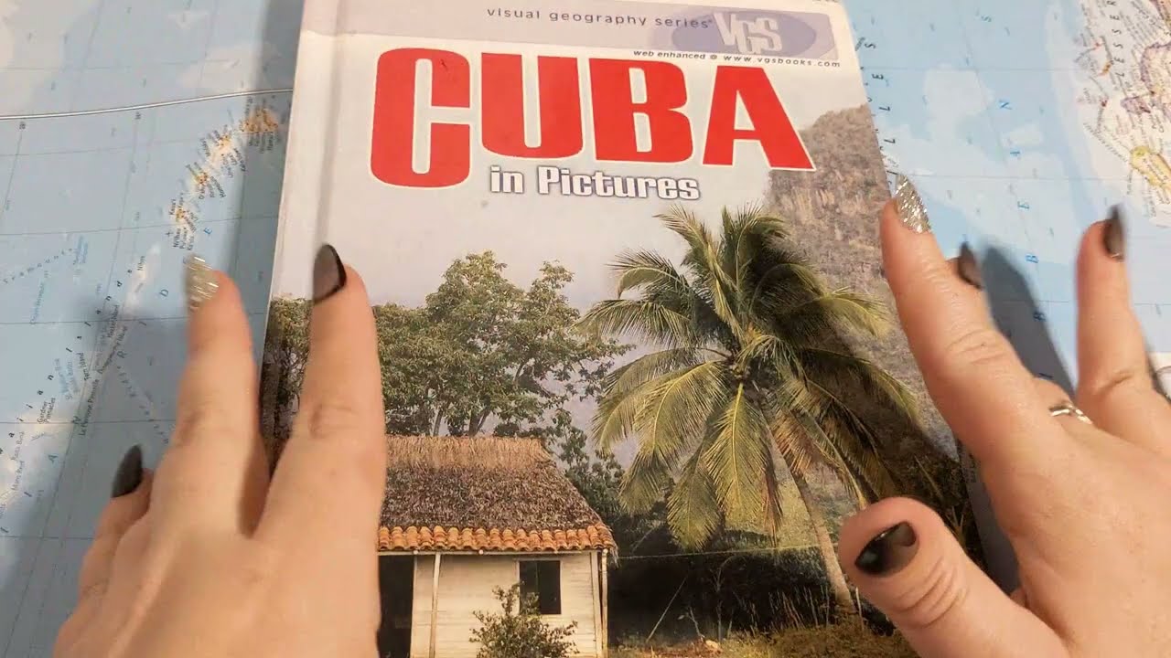 ASMR ~ Whispered Facts about Cuba ~ Page Turning