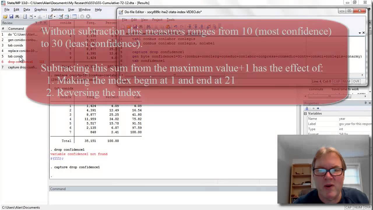 Creating Additive Indices Using Stata