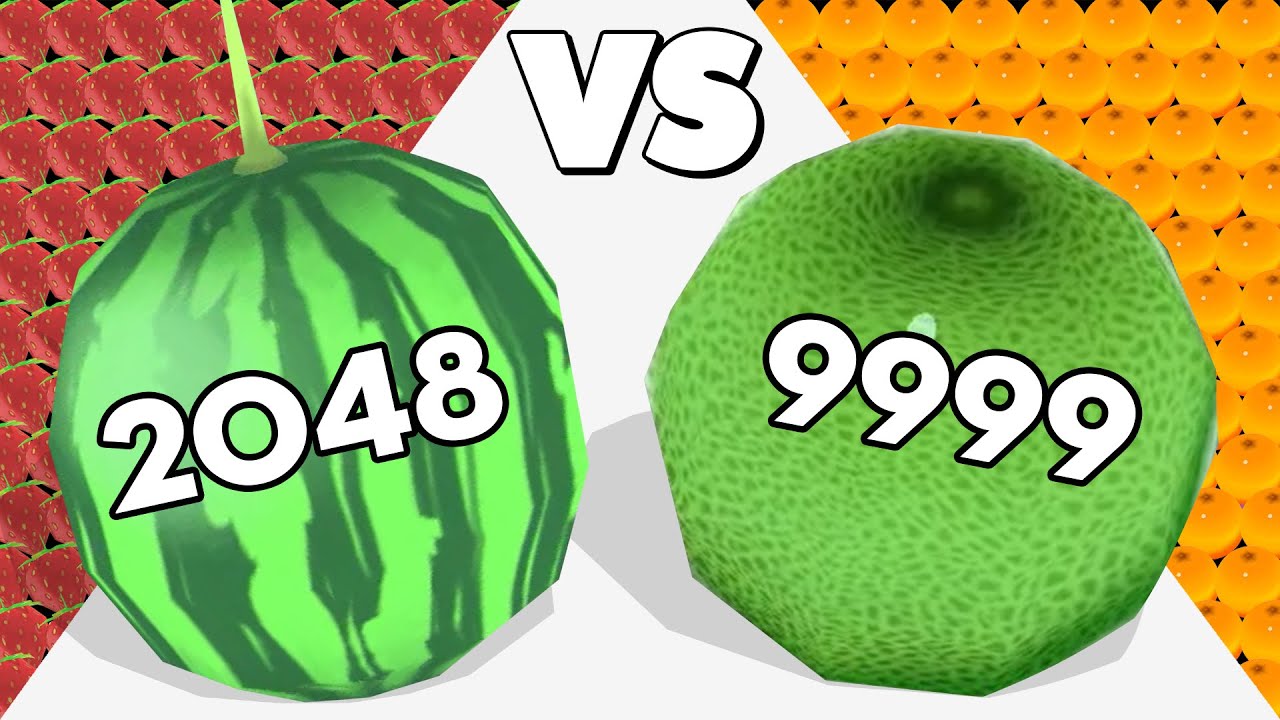 WATERMELON RUNNER /vs WATERMELON GAME 2048 ✦ ASMR Gameplay Android iOS &bull; Satisfying ASMR Gameplay