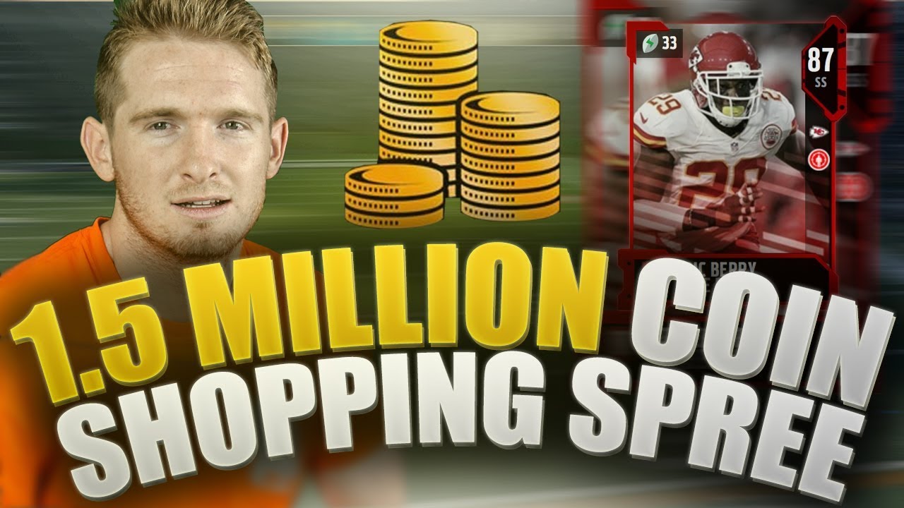 1.5 MILLION COIN SHOPPING SPREE | 1.5 Million  Coin MUT Squad | Madden 18 Ultimate Team