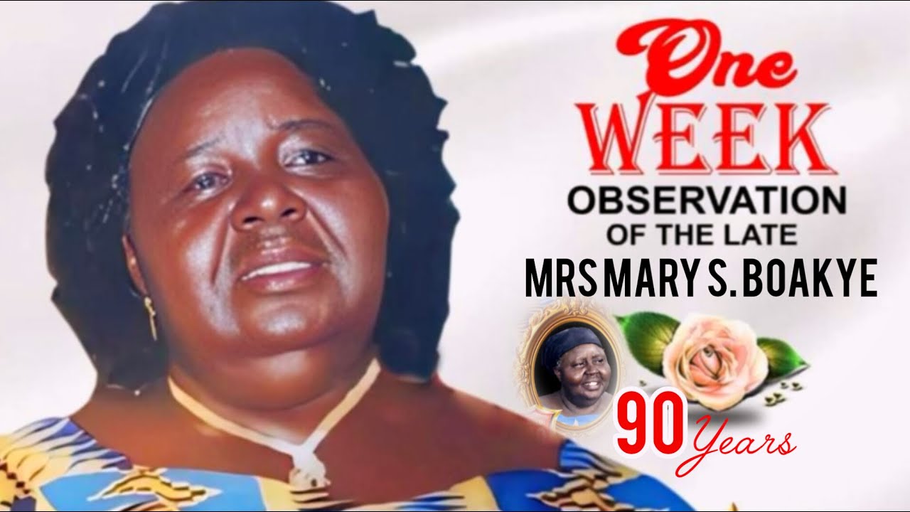 (LIVE🔴) ONE WEEK OBSERVATION OF THE LATE MRS MARY SARPONG  BOAKYE A.K.A ENO MARY
