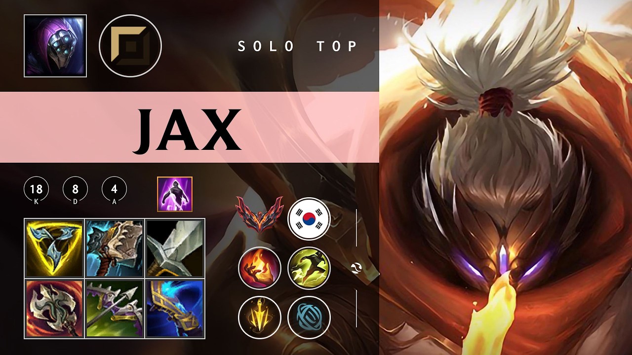 Jax Top vs Yasuo - KR Grandmaster Patch 26.05