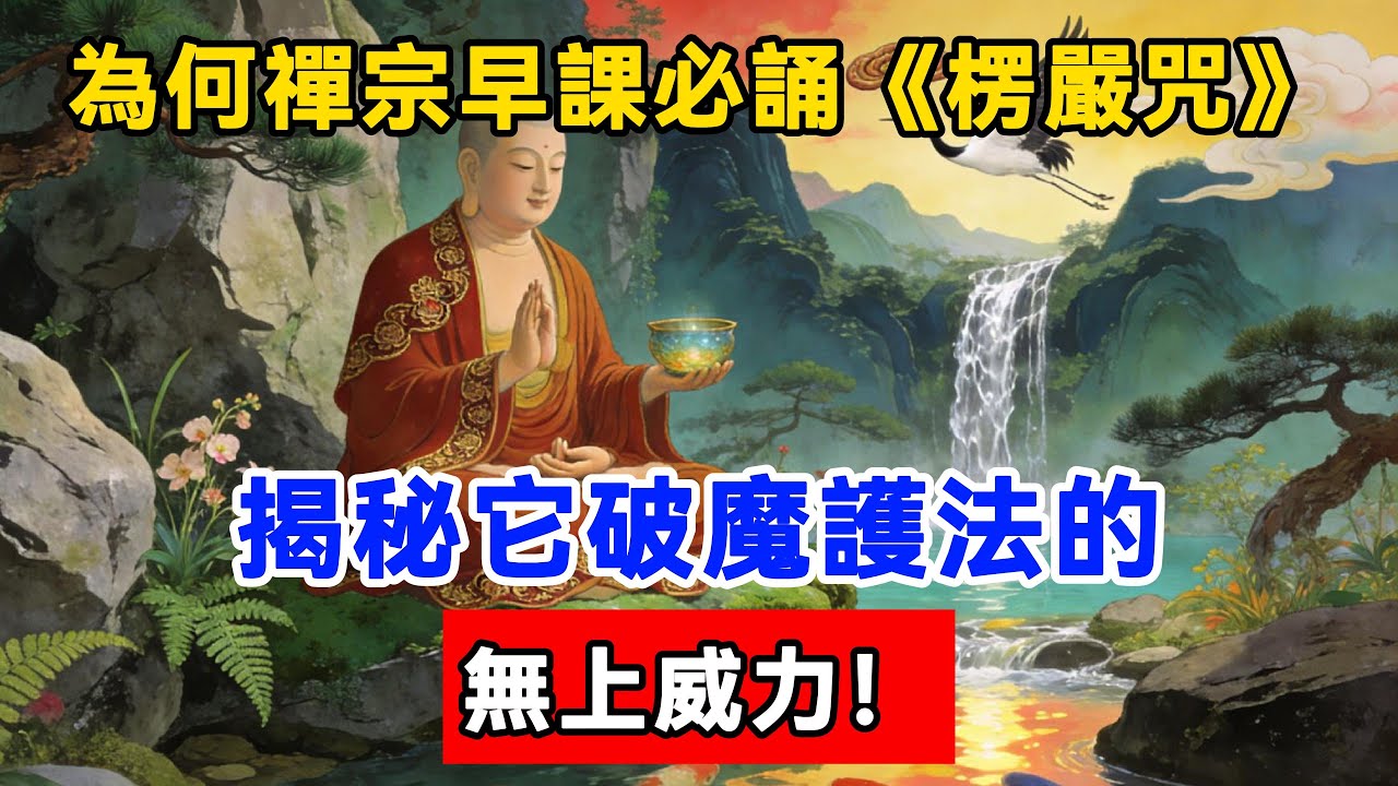 為何禪宗早課必誦《楞嚴咒》？揭秘它破魔護法的無上威力！#佛陀#佛學#佛教#禪修#佛法智慧#佛教故事#佛教文化#佛學知識 #佛學智慧 #明月禅心