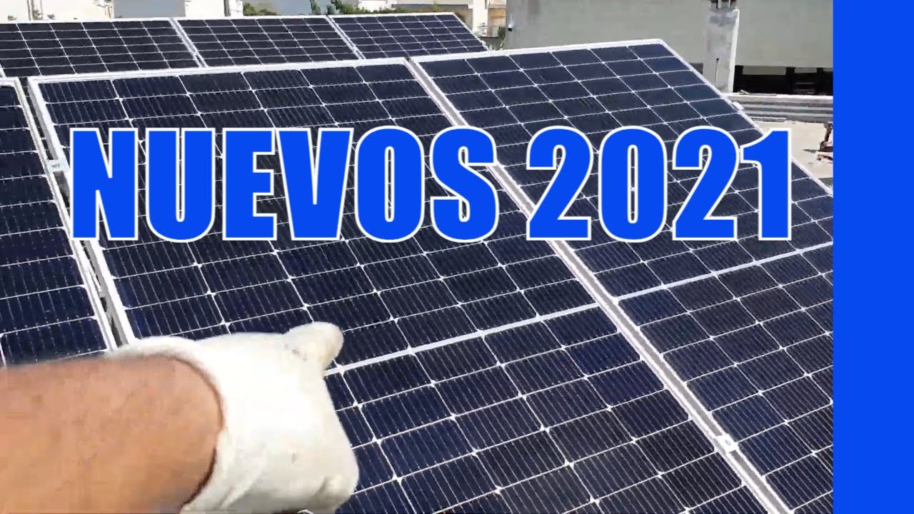 Así son los NUEVOS PANELES SOLARES 2021 de célula PARTIDA BIFACIAL