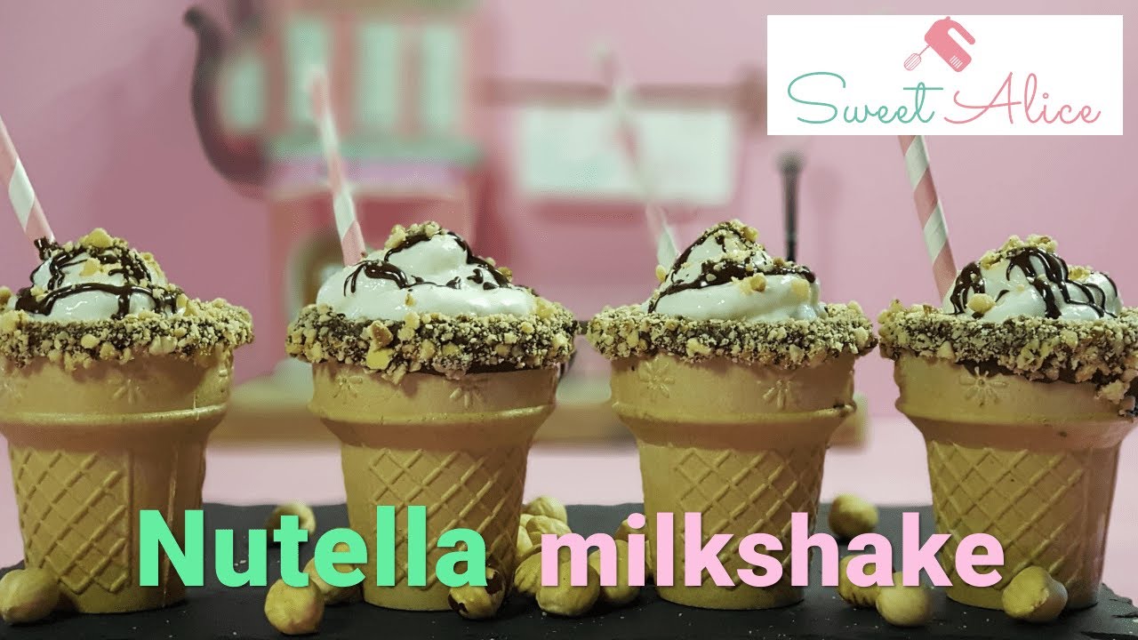 Μιλκσέικ νουτέλας | Nutella milkshake | Sweet Alice | E22