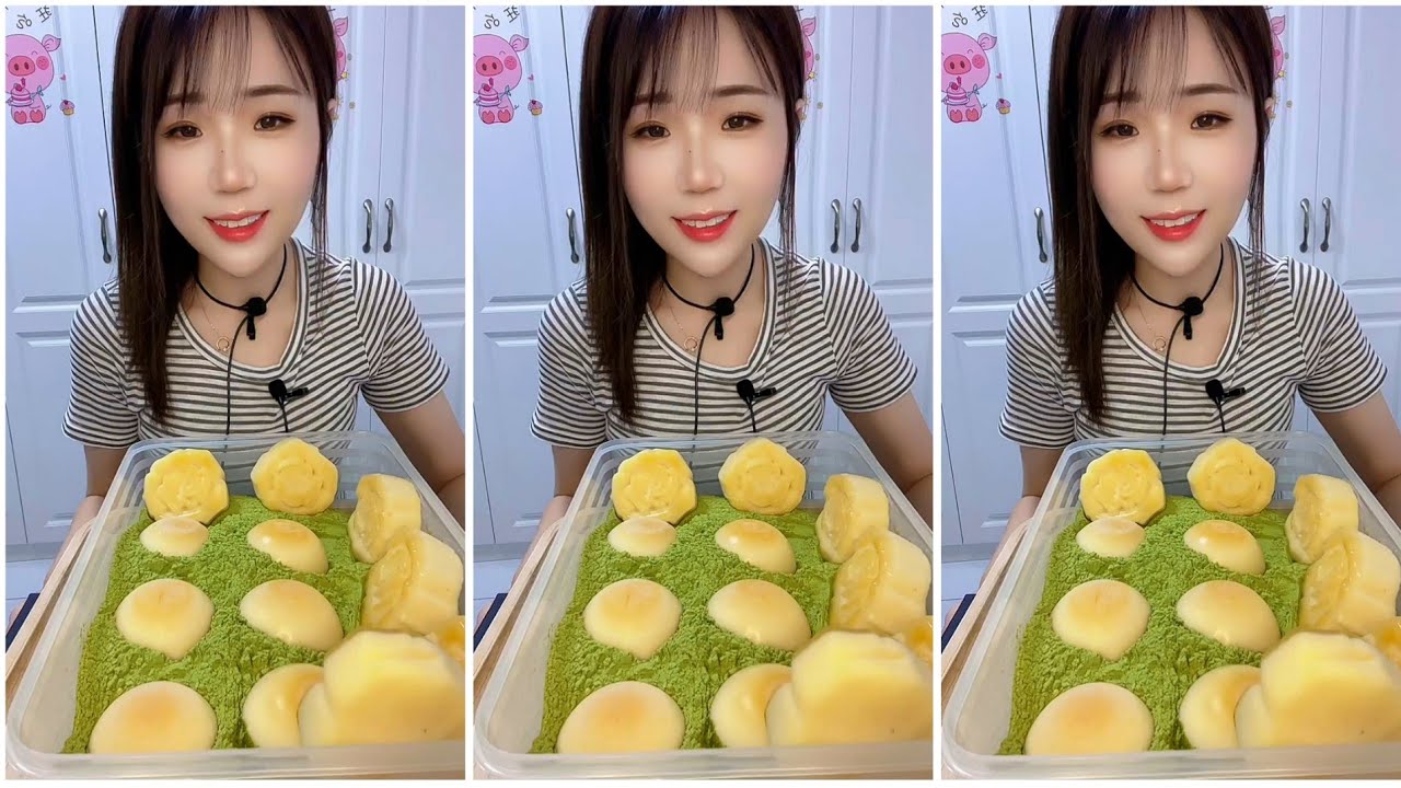 ASMR FOAM ICE EATING with MATCHA GREEN TEA | RELAX VIDEO