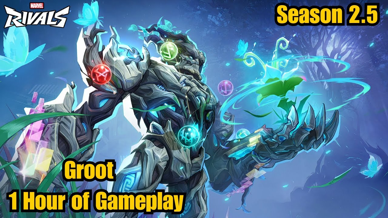 Groot Yggroot 1 Hour of Gameplay | Marvel Rivals | Season 2.5