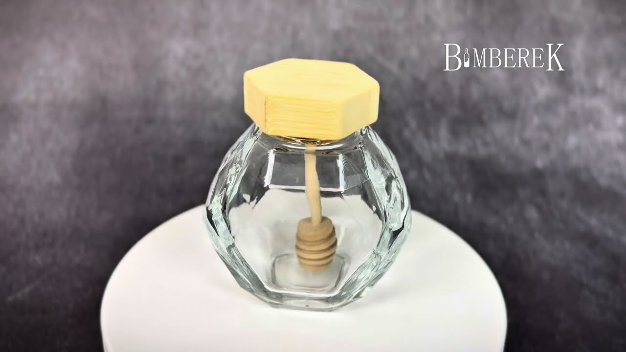 Sklep Bimberek - Szklany słoik Maja 200ml/ 380ml | Widok 360&deg;
