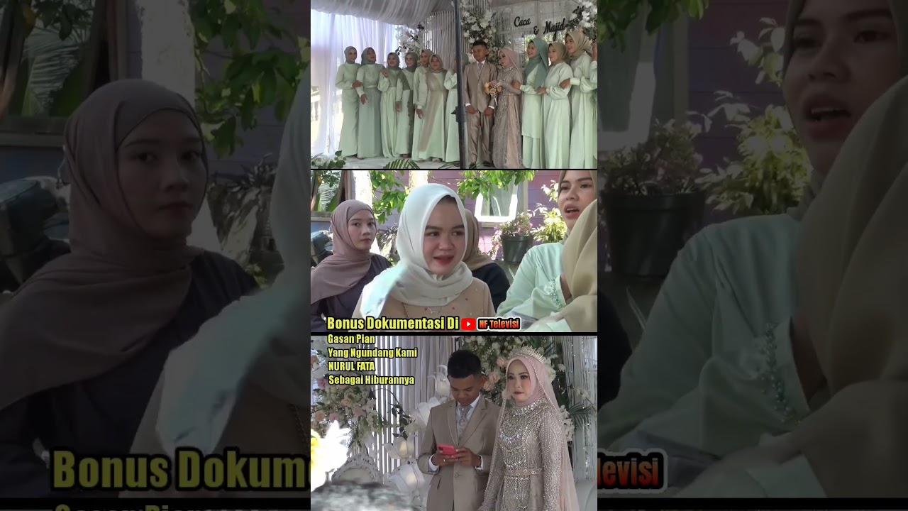 THE WEDDING OF CACA & MAJID #viral #sholawatbaper #NURULFATA
