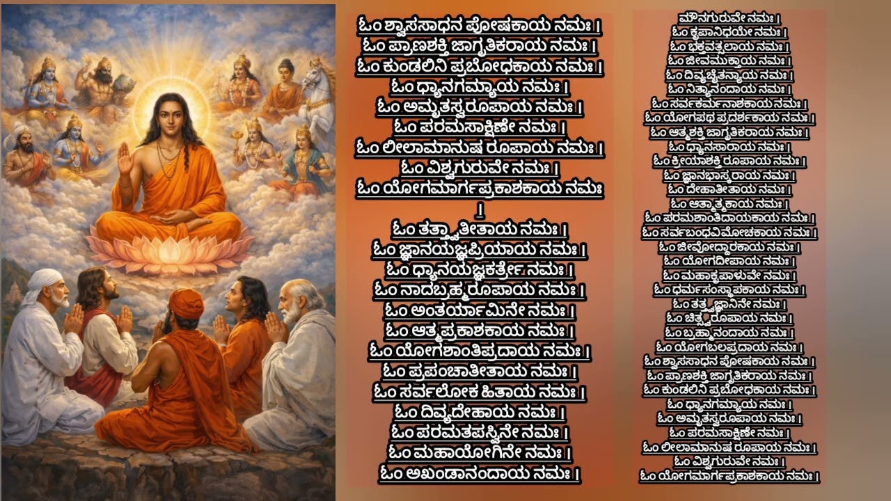 ಮಹಾ ಅವತಾರ ಬಾಬಾಜಿ ಅಷ್ಟೊತ್ತರ 108 ಮಂತ್ರಗಳ ಹಾಡು. #ಬಾಬಾಜಿ ಸಾಂಗ್ಸ್ 