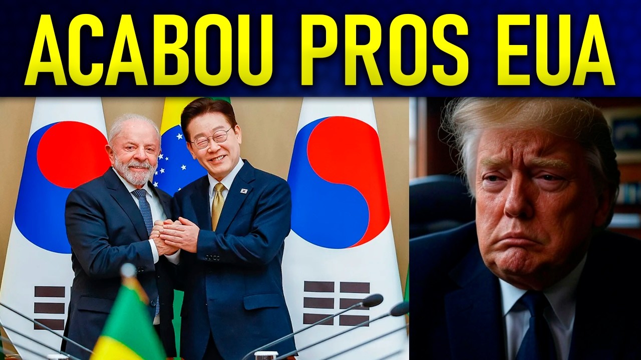 Lula dá XEQUE-MATE TRILIONÁRIO nos EUA e fecha ACORDO HISTÓRICO na Coreia!! FIM DO DÓLAR É REALIDADE