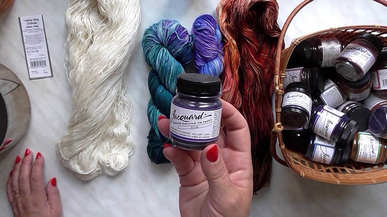 Škola pletení Katrincola yarn - barvení pletací příze, Coloring knitting yarn