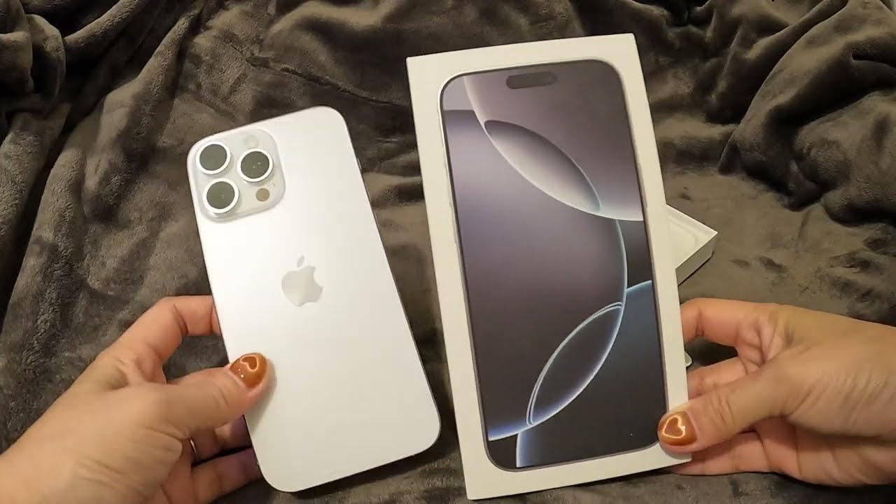 UNBOXING MY NEW IPHONE 16 PROMAX WHITE TITANIUM 🍎📱