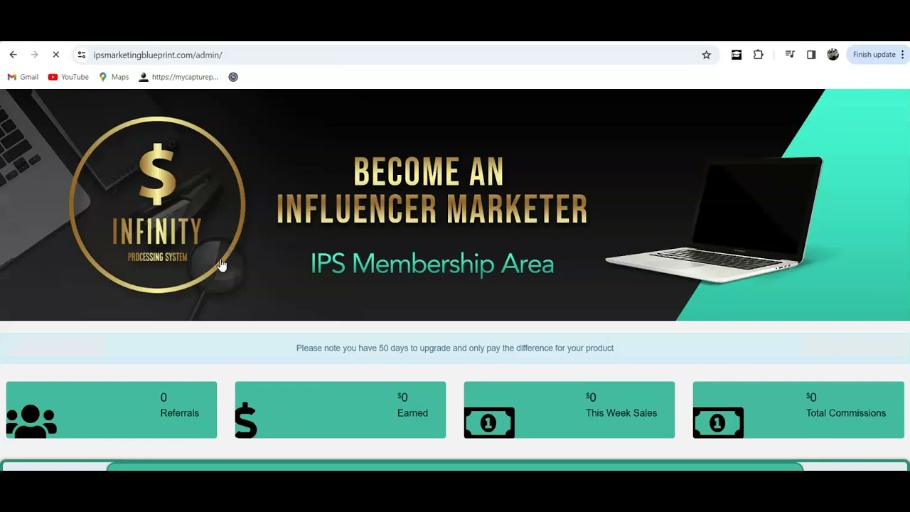 Infinity Processing System Back Office Update