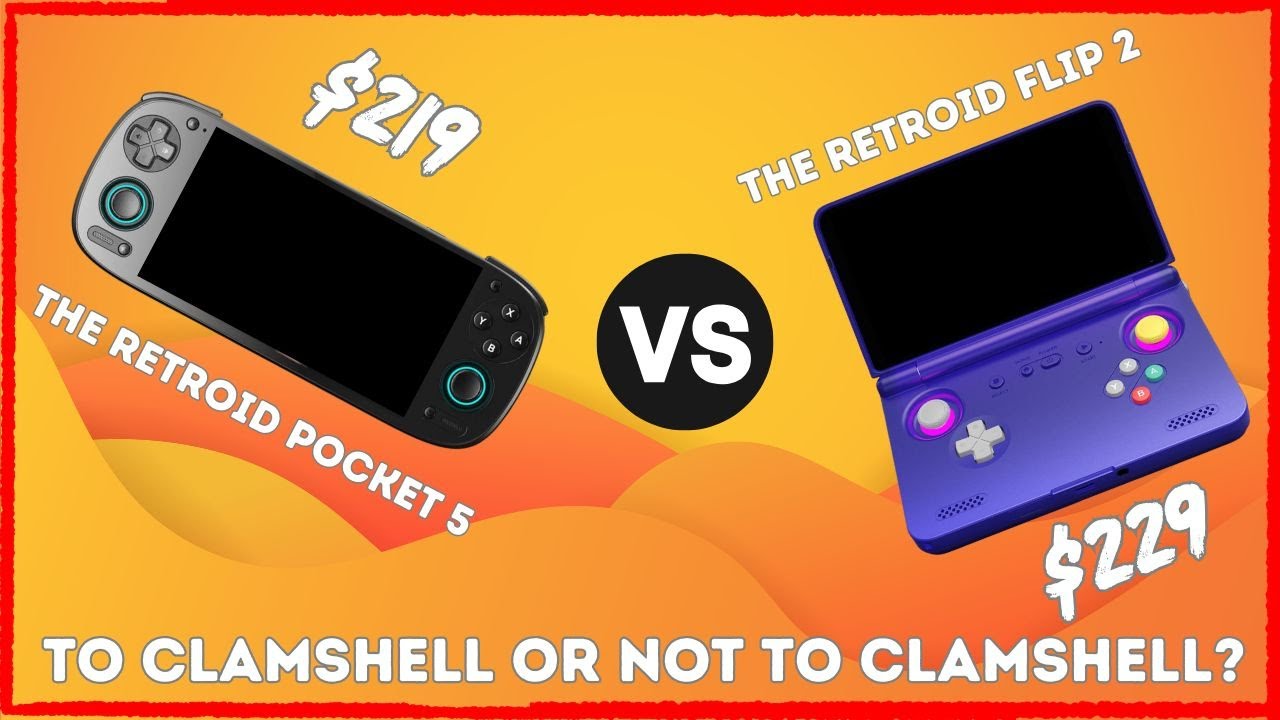 Retroid Pocket Flip 2 vs The Retroid Pocket 5: To Clamshell or Not to Clamshell?