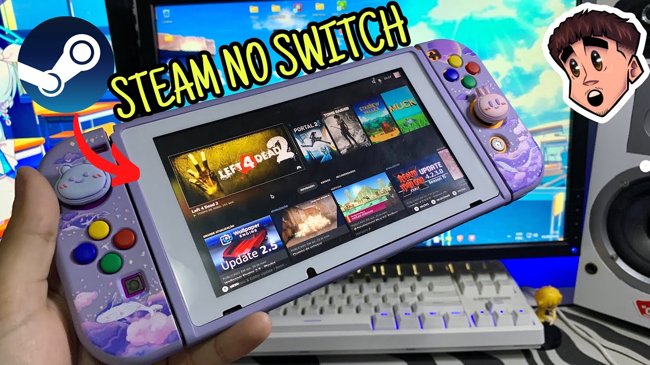 Transformei meu NINTENDO SWITCH em um STEAM DECK