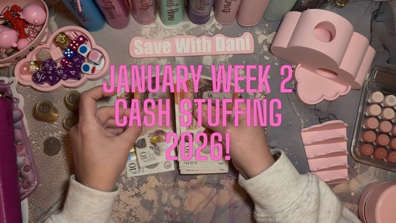 Cash Stuffing for January 2026 week 2! Come budget with me! ☺️💕