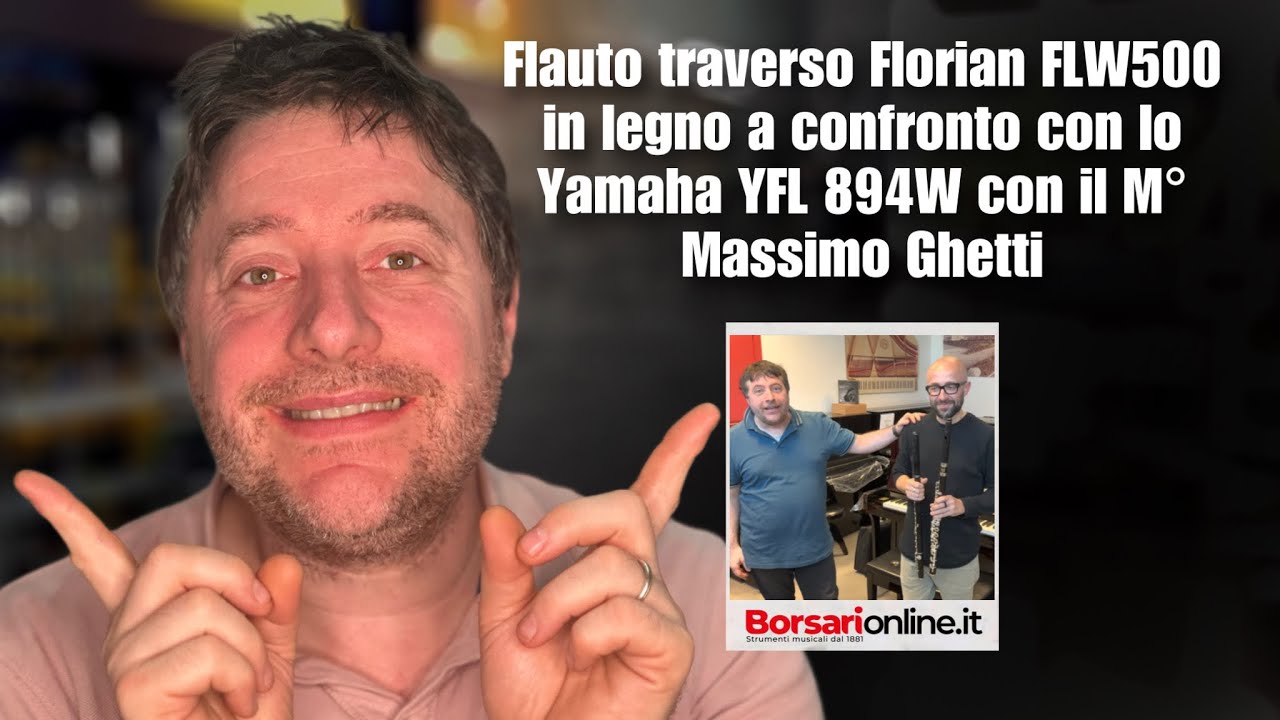 Flauto traverso Florian FLW500 in legno a confronto con lo Yamaha YFL 894W con il M° Massimo Ghetti