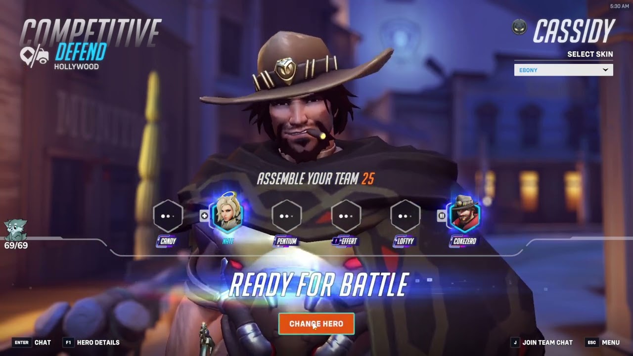 POTG - IDDQD CASSIDY GAMEPLAY - OVERWATCH 2 SEASON 15 TOP 500