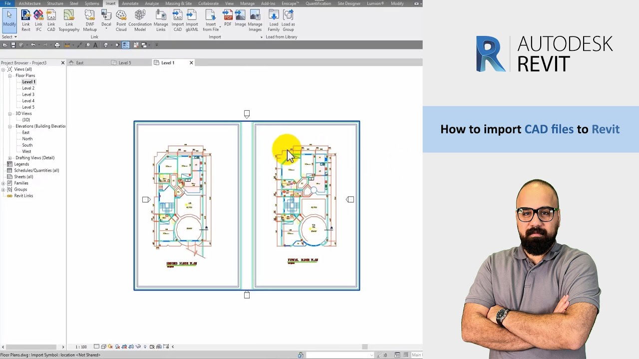 How to Easily Import CAD Files into Revit | Step-by-Step Guide for Beginners